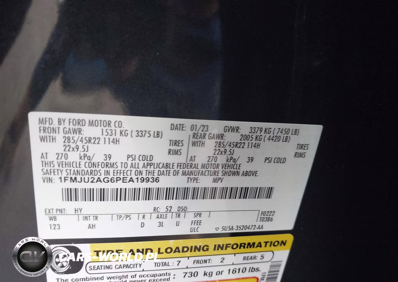 2023 Ford Expedition Limited VIN:1FMJU2AG6PEA19936 - 9