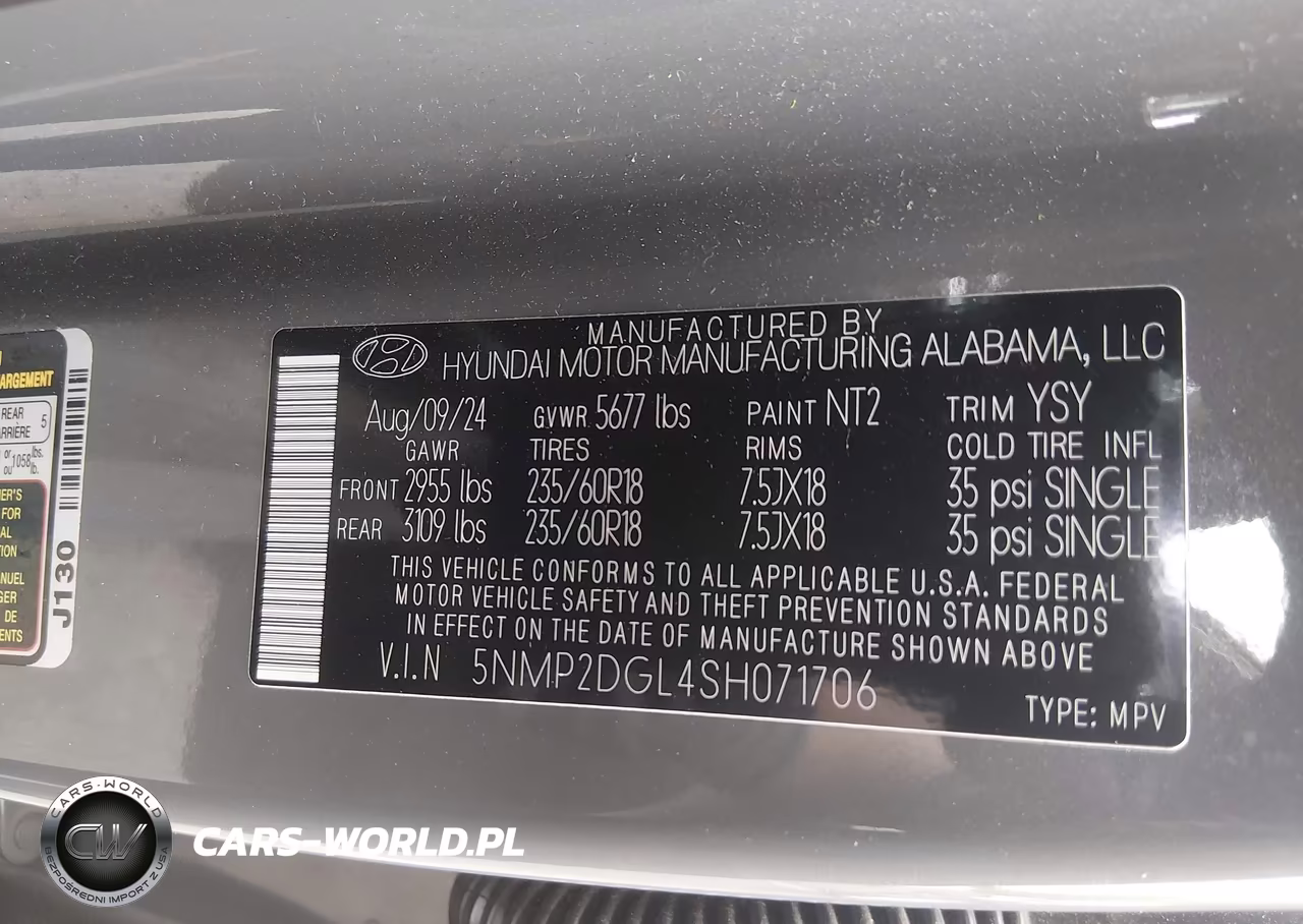 2025 Hyundai Santa Fe Sel VIN:5NMP2DGL4SH071706 - 9