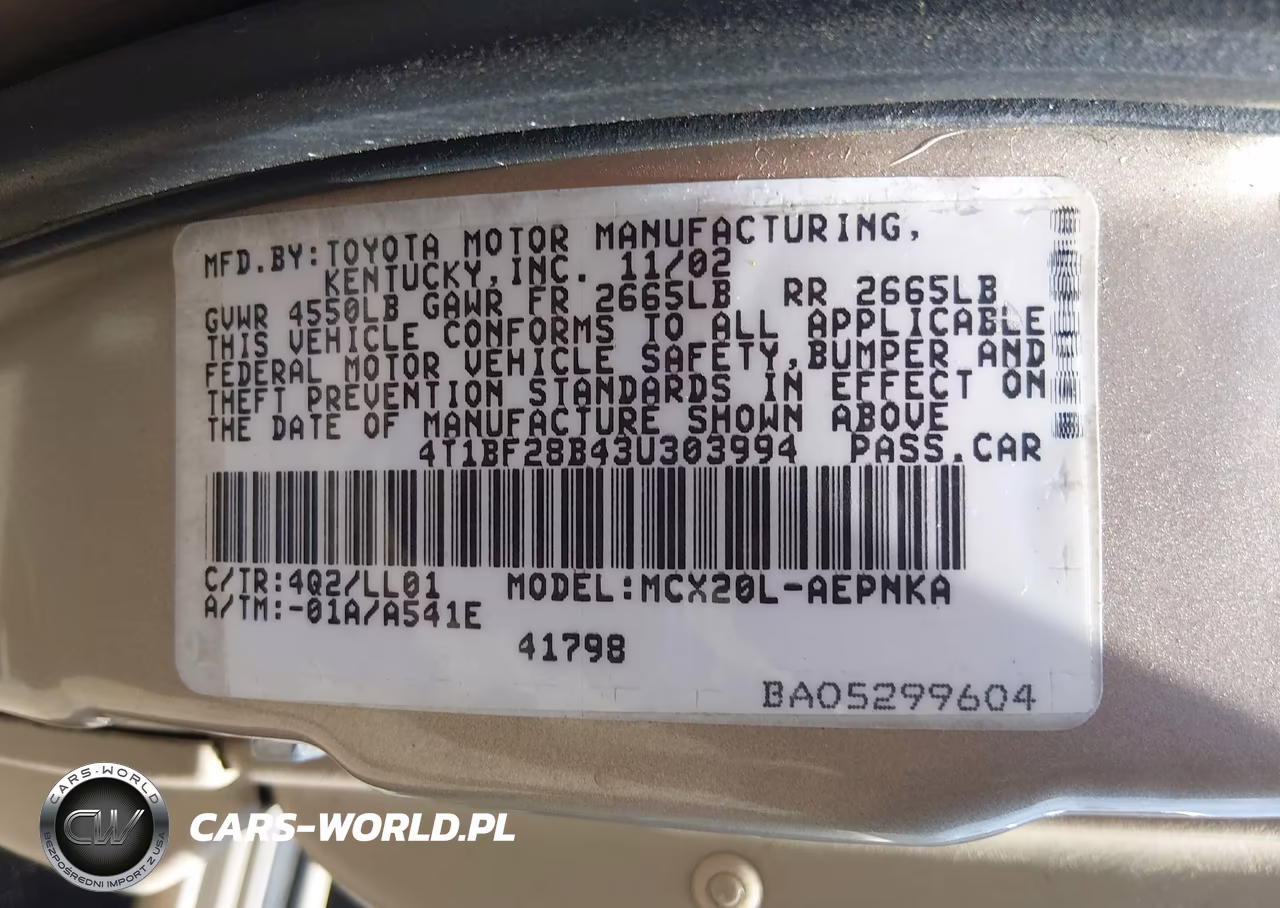 2003 Toyota Avalon Xl VIN:4T1BF28B43U303994 - 9