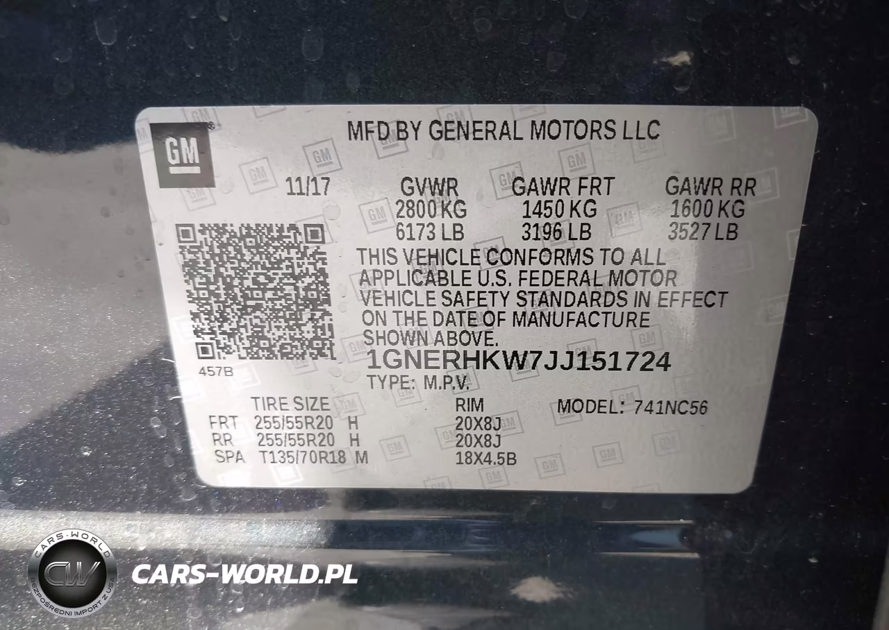 2018 Chevrolet Traverse Lt Leather VIN:1GNERHKW7JJ151724 - 9