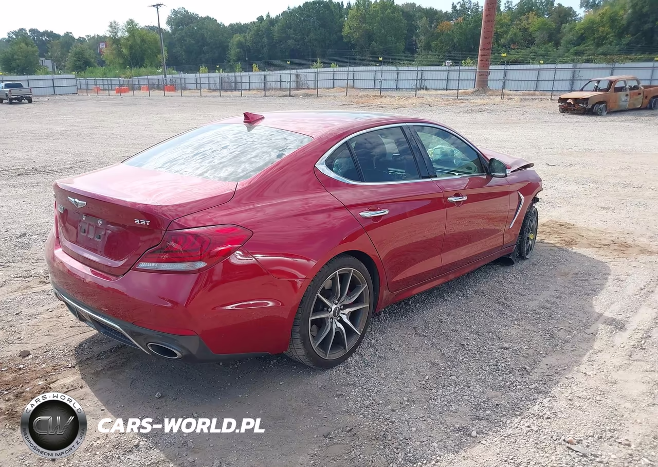 2021 Genesis G70 3.3T Rwd VIN:KMTG74LE1MU072740 - 4