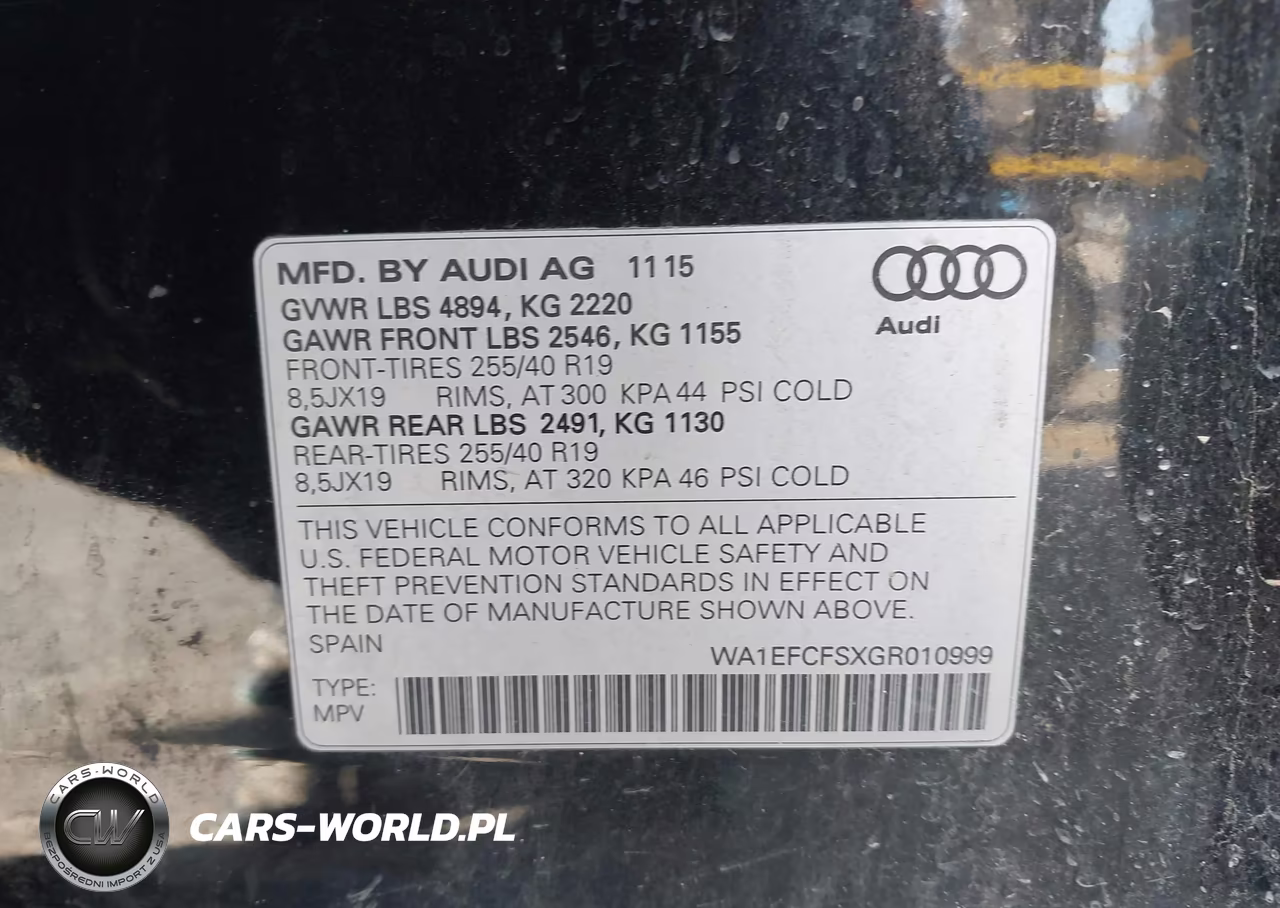 2016 Audi Q3 2.0T Premium Plus VIN:WA1EFCFSXGR010999 - 9