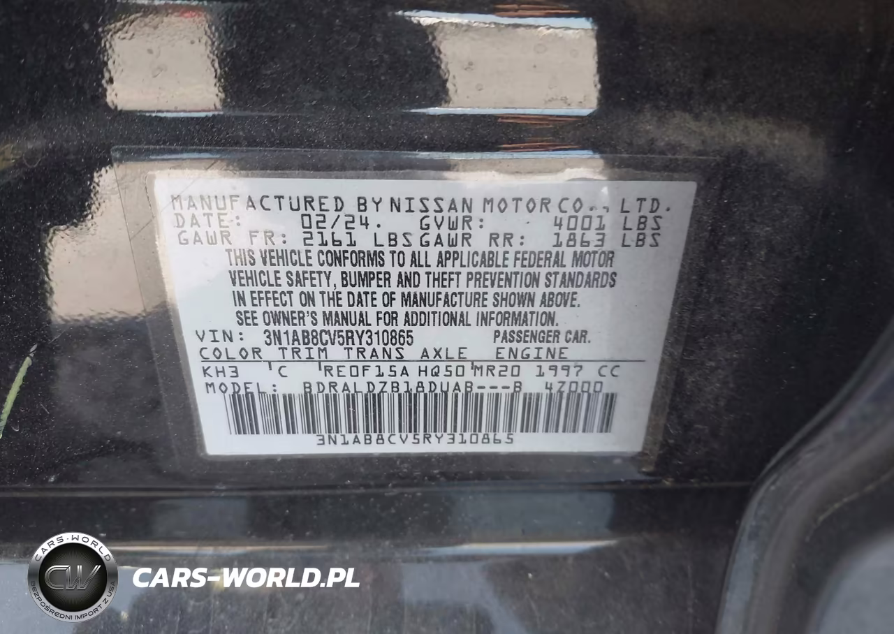 2024 Nissan Sentra Sv Xtronic Cvt VIN:3N1AB8CV5RY310865 - 9