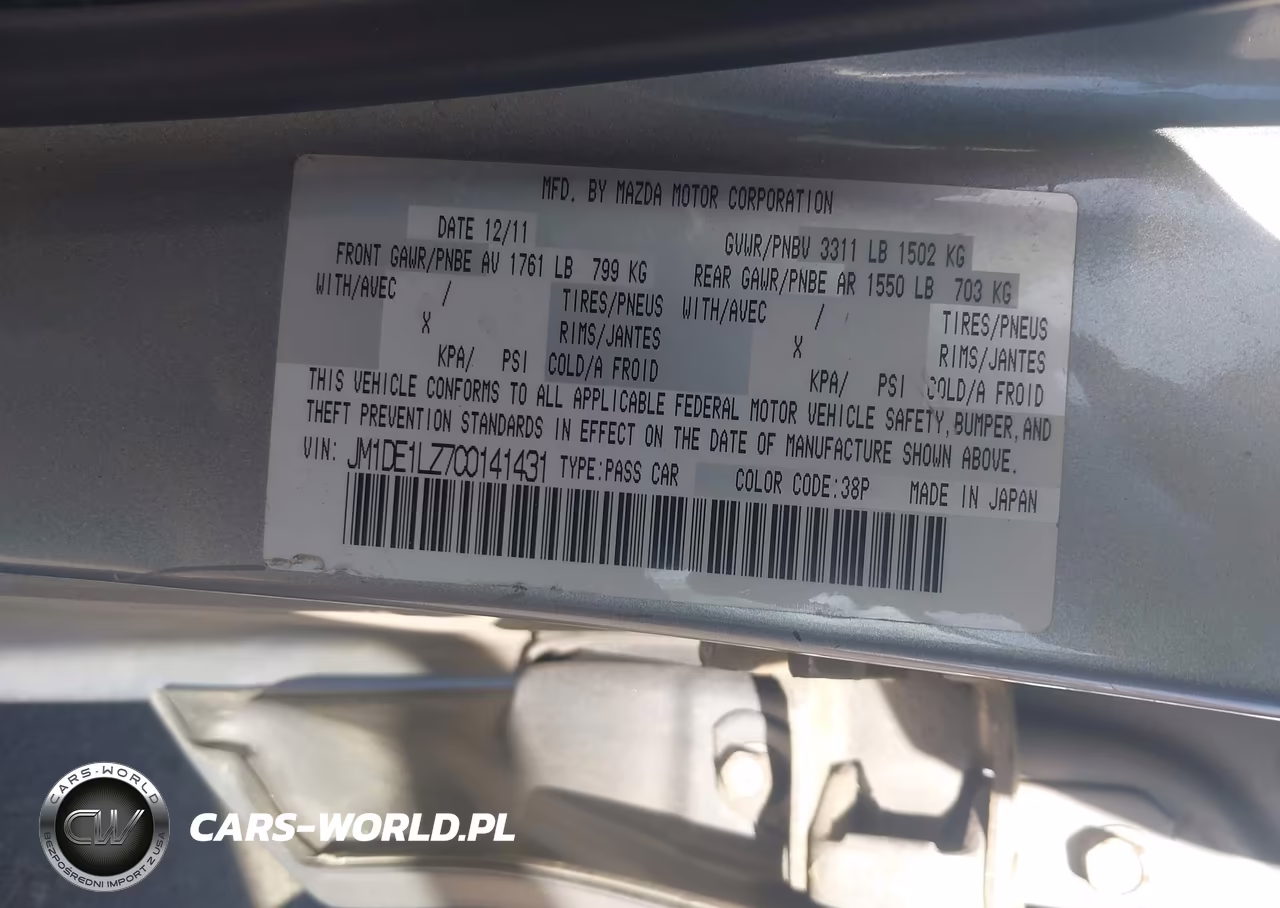 2012 Mazda Mazda2 Touring VIN:JM1DE1LZ7C0141431 - 9