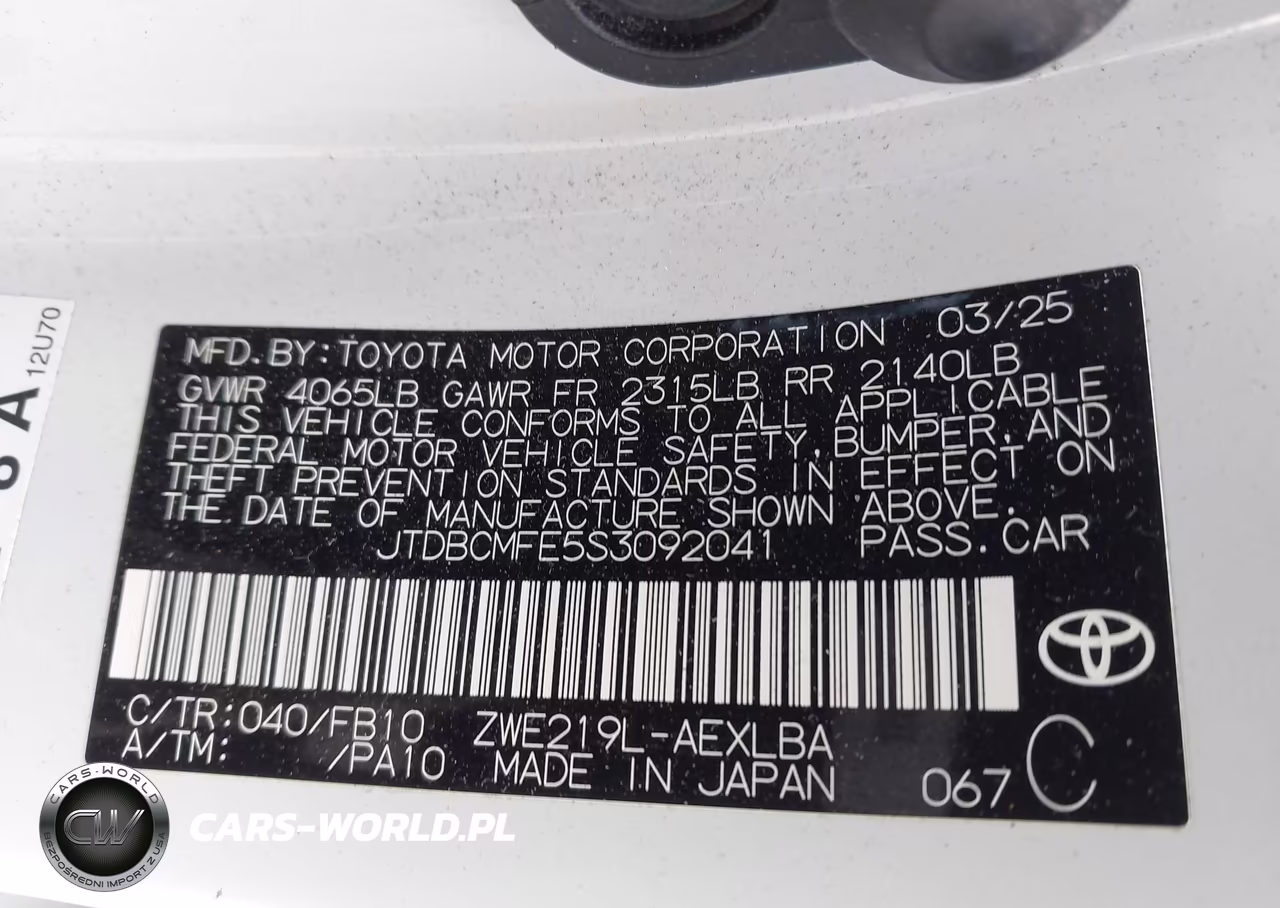 2025 Toyota Corolla Hybrid Le VIN:JTDBCMFE5S3092041 - 9