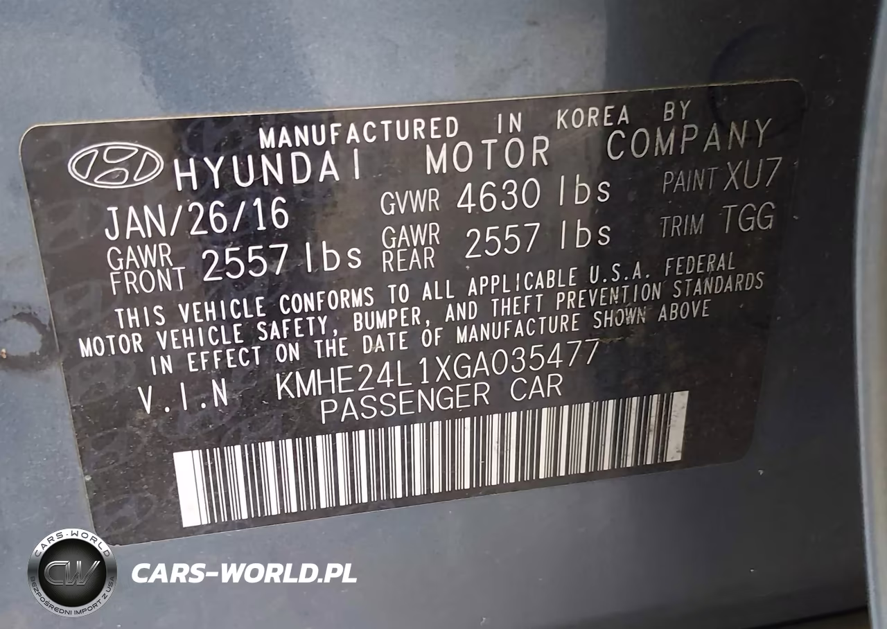 2016 Hyundai Sonata Hybrid Se VIN:KMHE24L1XGA035477 - 9