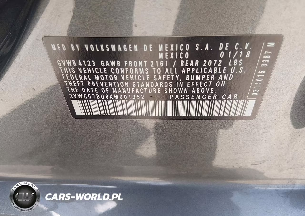 2019 Volkswagen Jetta VIN:3VWC57BU6KM001352 - 9