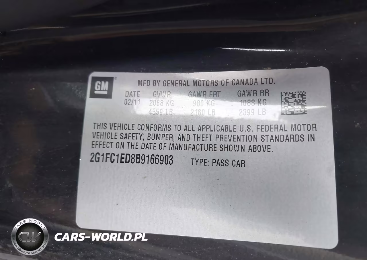 2011 Chevrolet Camaro 2Lt VIN:2G1FC1ED8B9166903 - 9