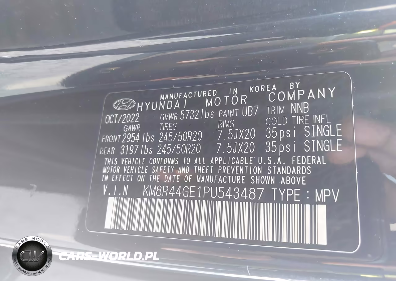 2023 Hyundai Palisade Sel VIN:KM8R44GE1PU543487 - 9