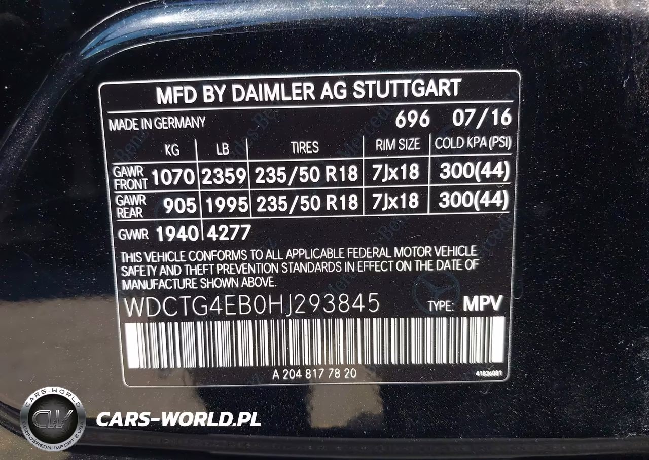 2017 Mercedes-Benz Gla 250 VIN:WDCTG4EB0HJ293845 - 9