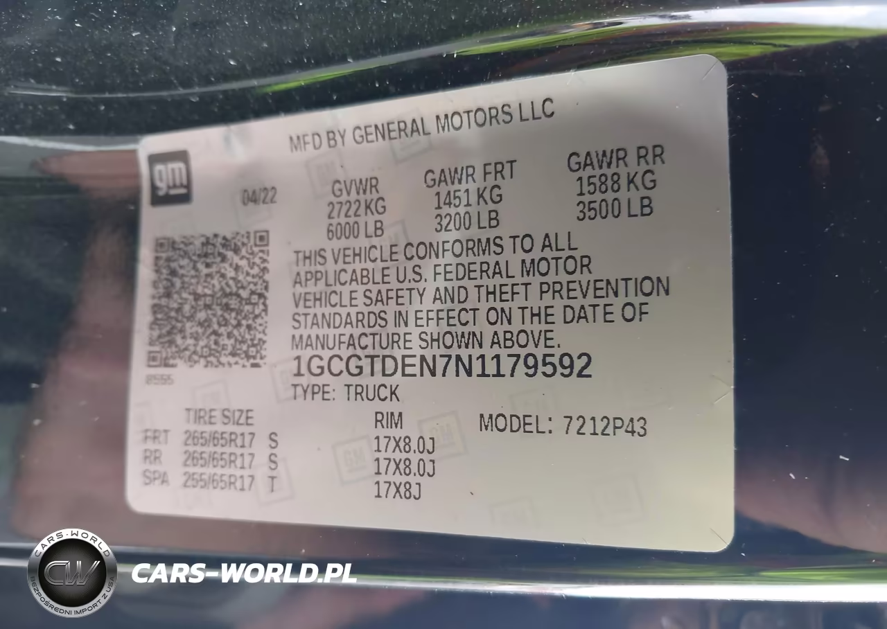 2022 Chevrolet Colorado 4Wd Short Box Z71 VIN:1GCGTDEN7N1179592 - 9