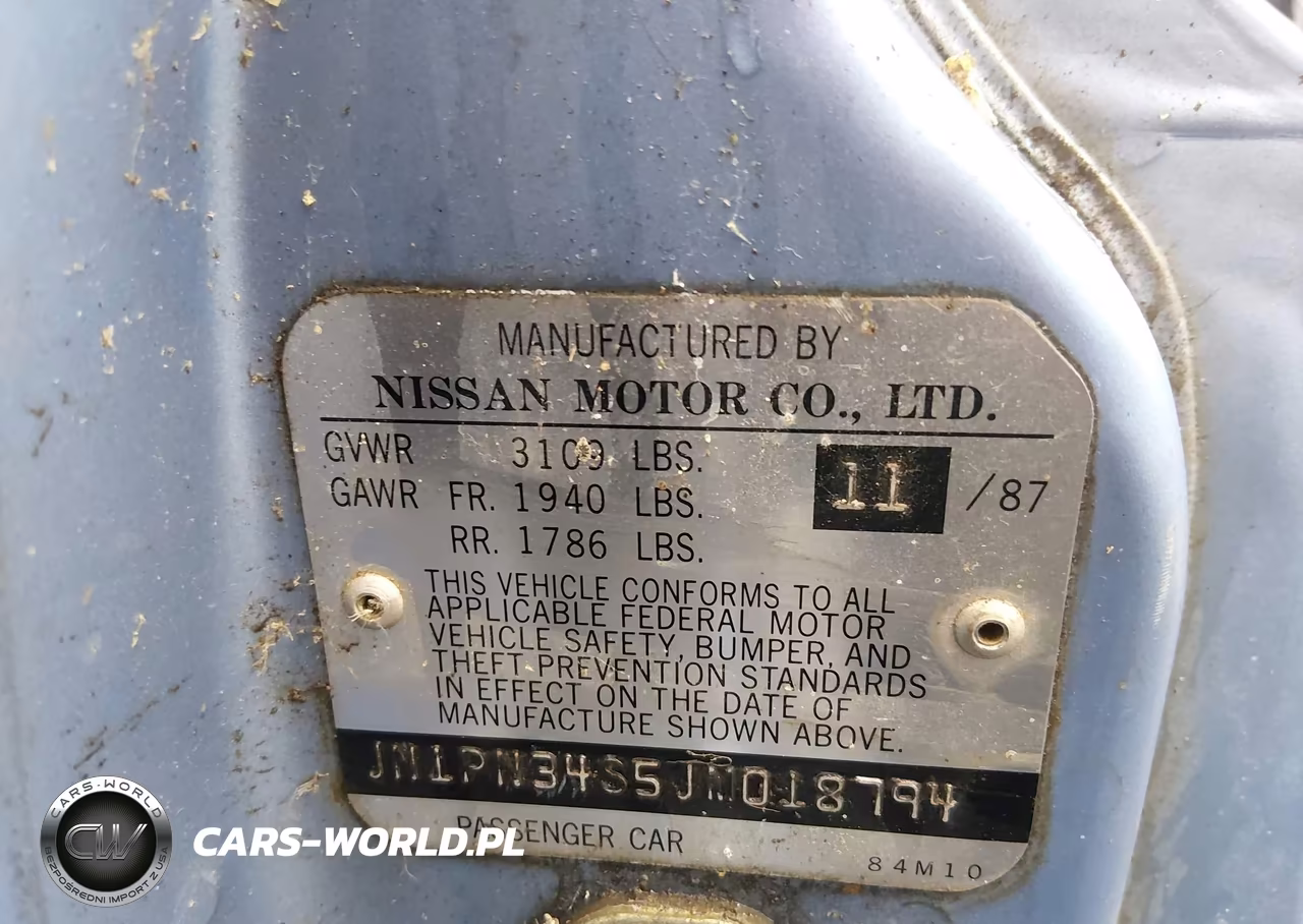 1988 Nissan Pulsar Nx Xe VIN:JN1PN34S5JM018794 - 9