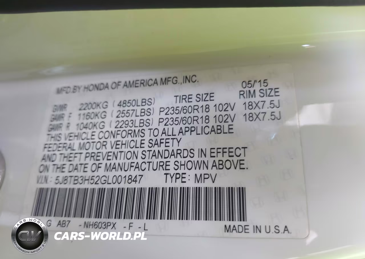 2016 Acura Rdx Technology Acurawatch Plus Packages-Technology Package VIN:5J8TB3H52GL001847 - 9