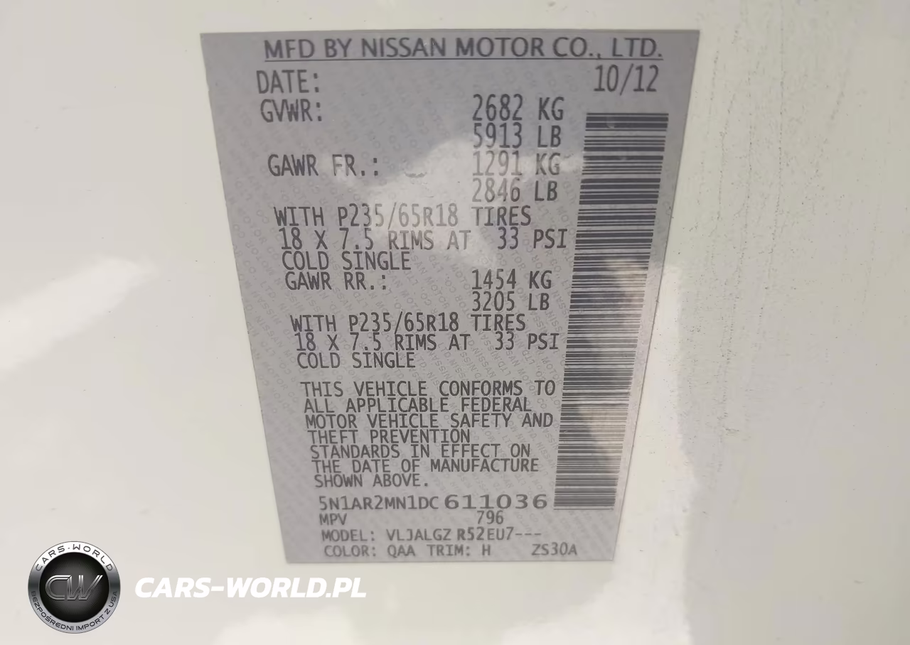 2013 Nissan Pathfinder Sl VIN:5N1AR2MN1DC611036 - 9