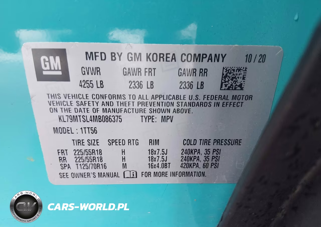 2021 Chevrolet Trailblazer Fwd Rs VIN:KL79MTSL4MB086375 - 9