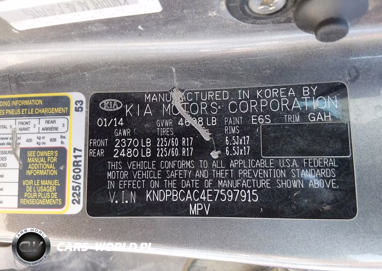 2014 Kia Sportage Lx VIN:KNDPBCAC4E7597915 - 9
