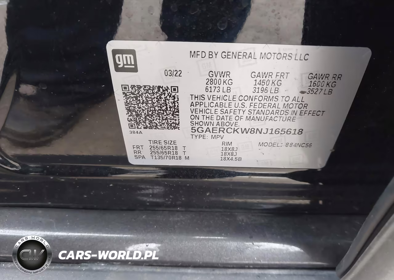 2022 Buick Enclave Fwd Premium VIN:5GAERCKW8NJ165618 - 9