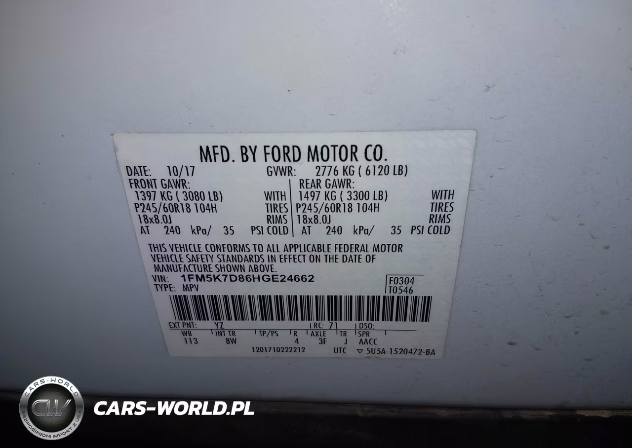 2017 Ford Explorer Xlt VIN:1FM5K7D86HGE24662 - 9