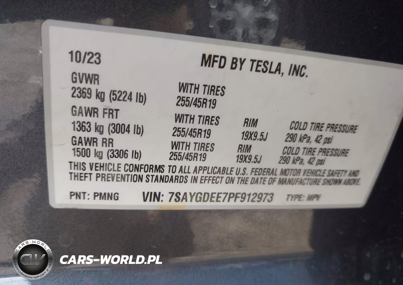2023 Tesla Model Y Awd-Long Range Dual Motor All-Wheel Drive VIN:7SAYGDEE7PF912973 - 9