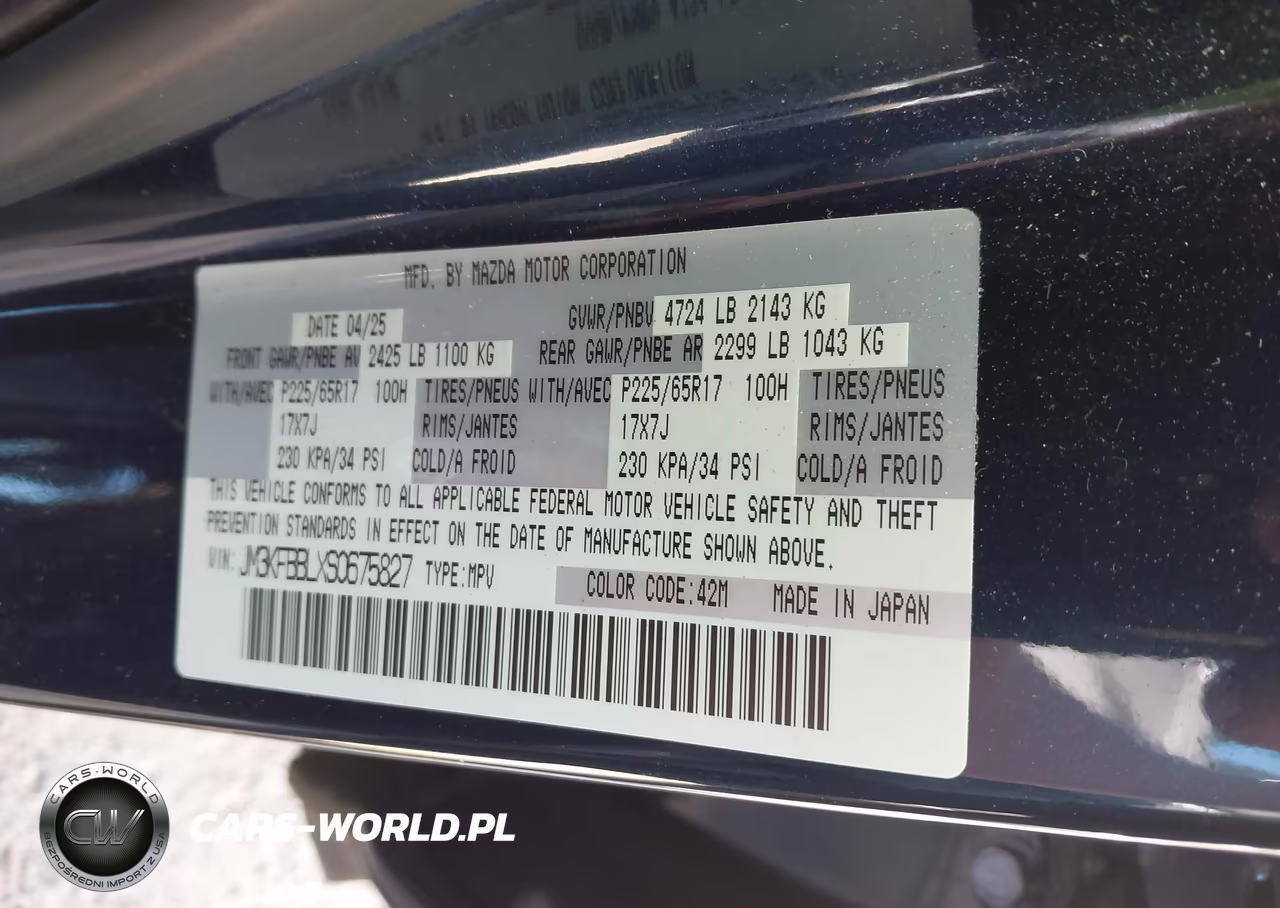 2025 Mazda Cx-5 2.5 S Select VIN:JM3KFBBLXS0675827 - 9