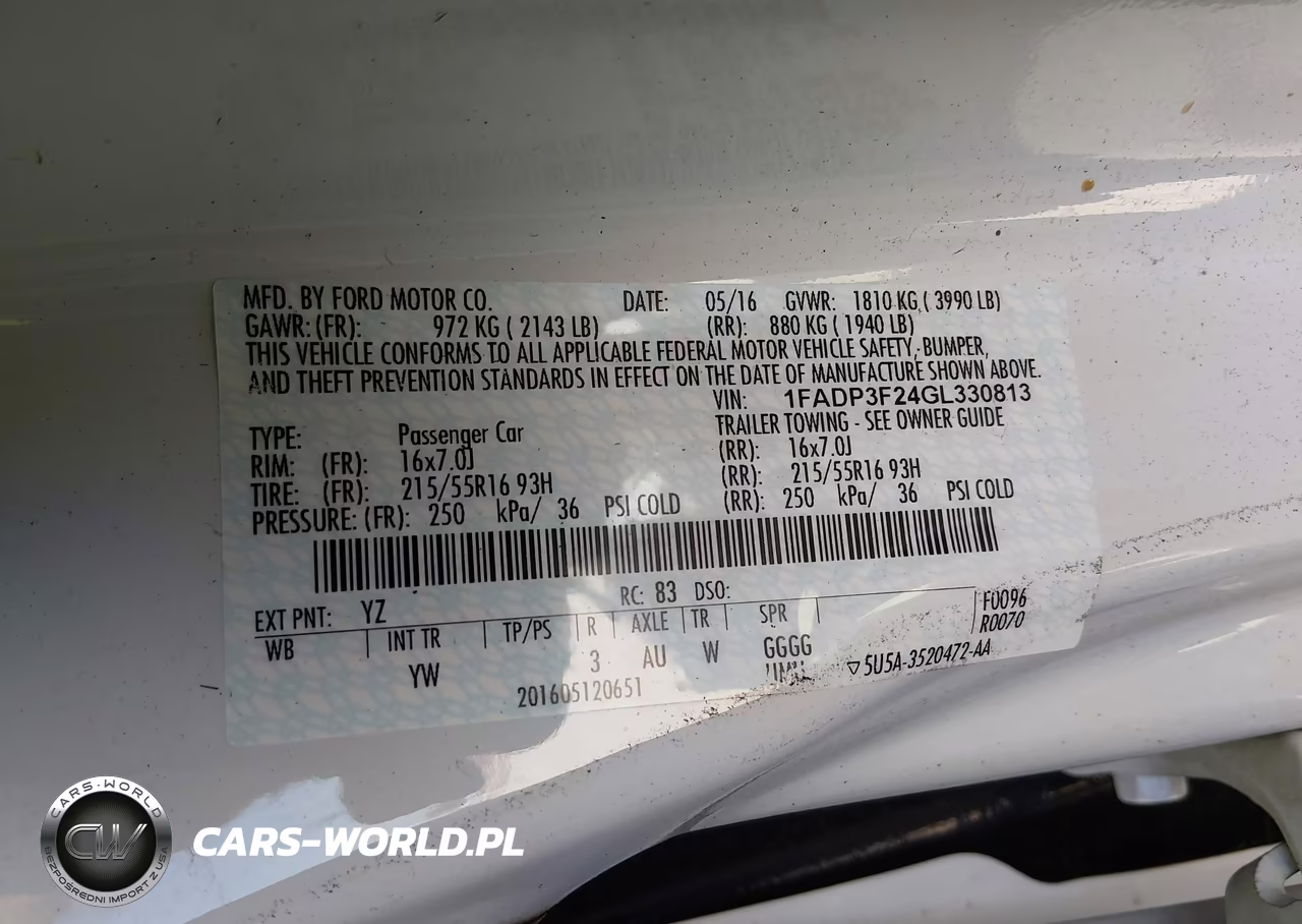 2016 Ford Focus Se VIN:1FADP3F24GL330813 - 9