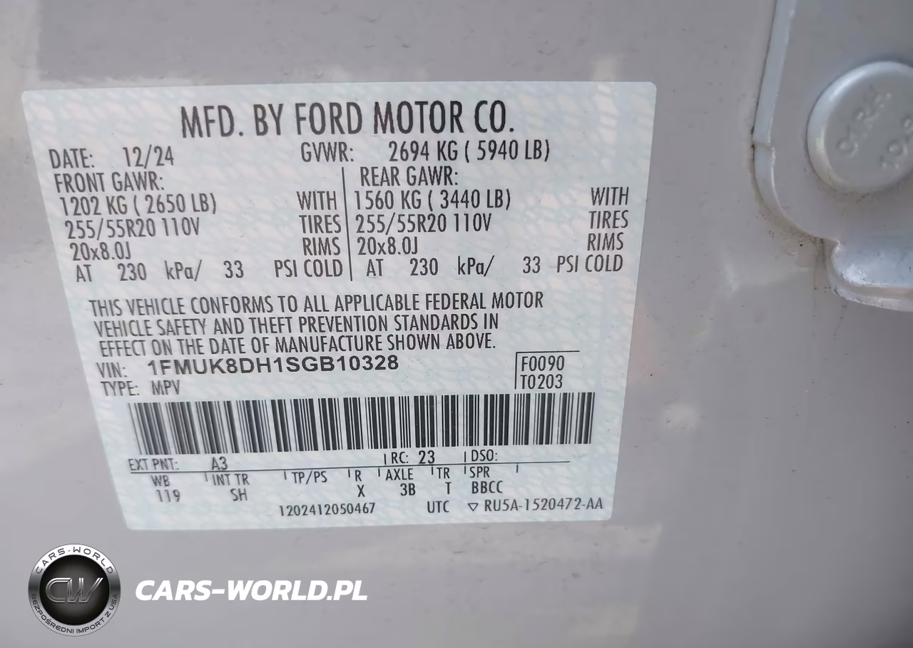 2025 Ford Explorer Active VIN:1FMUK8DH1SGB10328 - 9