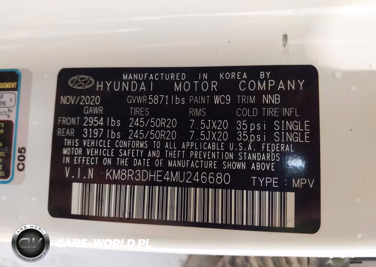 2021 Hyundai Palisade Sel VIN:KM8R3DHE4MU246680 - 9