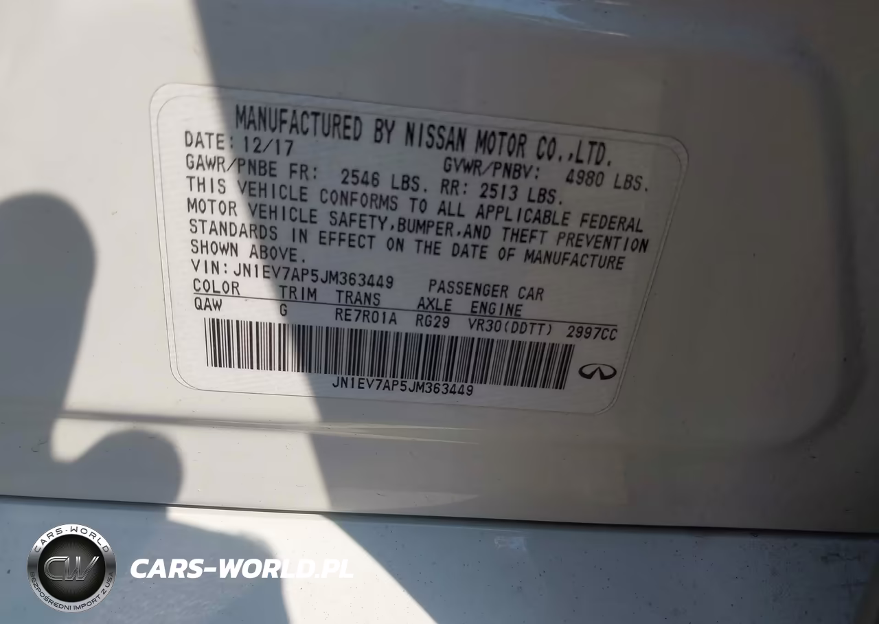 2018 Infiniti Q50 3.0T Sport VIN:JN1EV7AP5JM363449 - 9