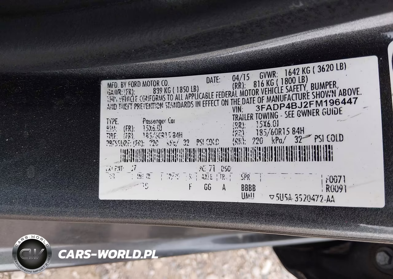 2015 Ford Fiesta Se VIN:3FADP4BJ2FM196447 - 9