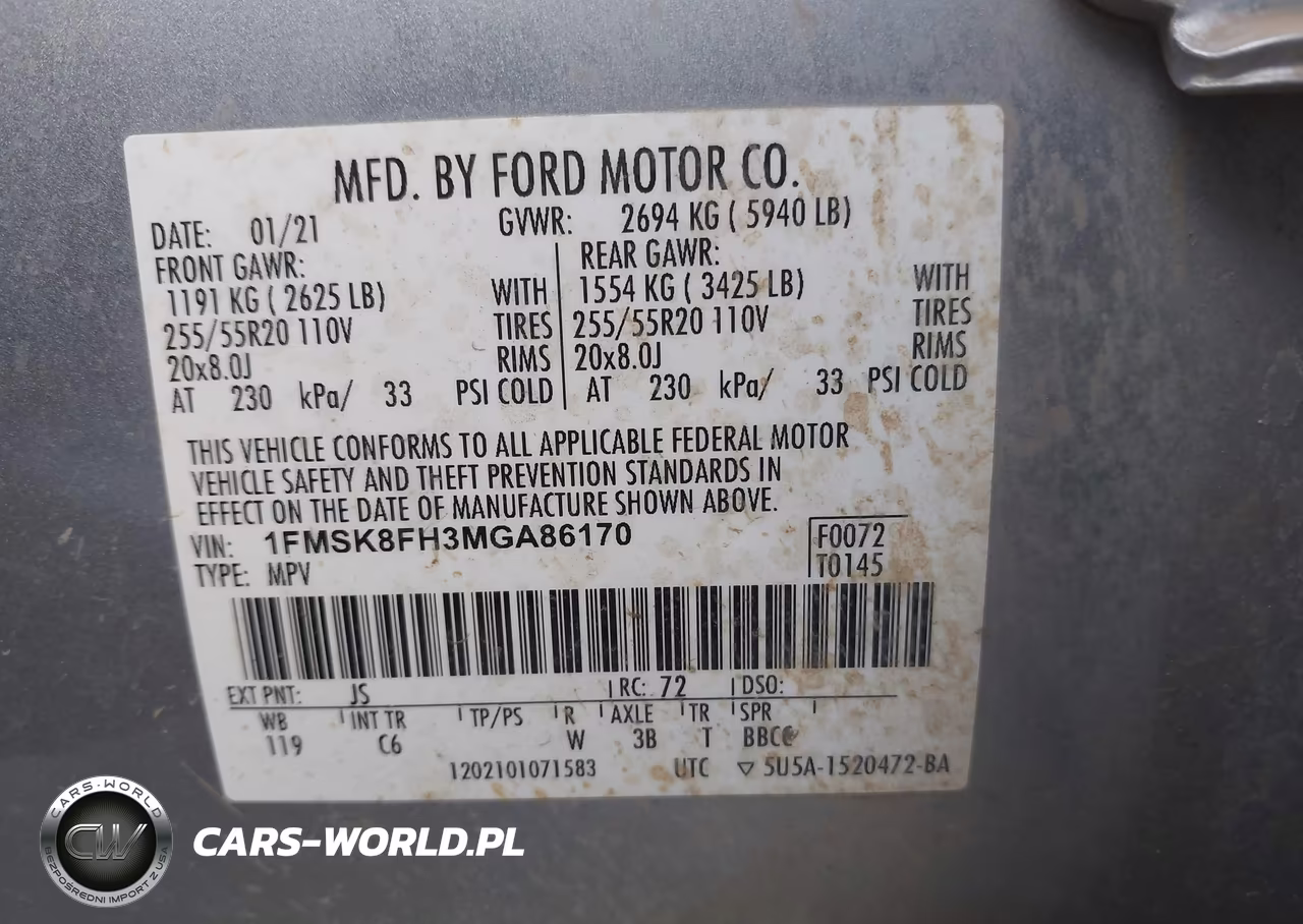 2021 Ford Explorer Limited VIN:1FMSK8FH3MGA86170 - 9