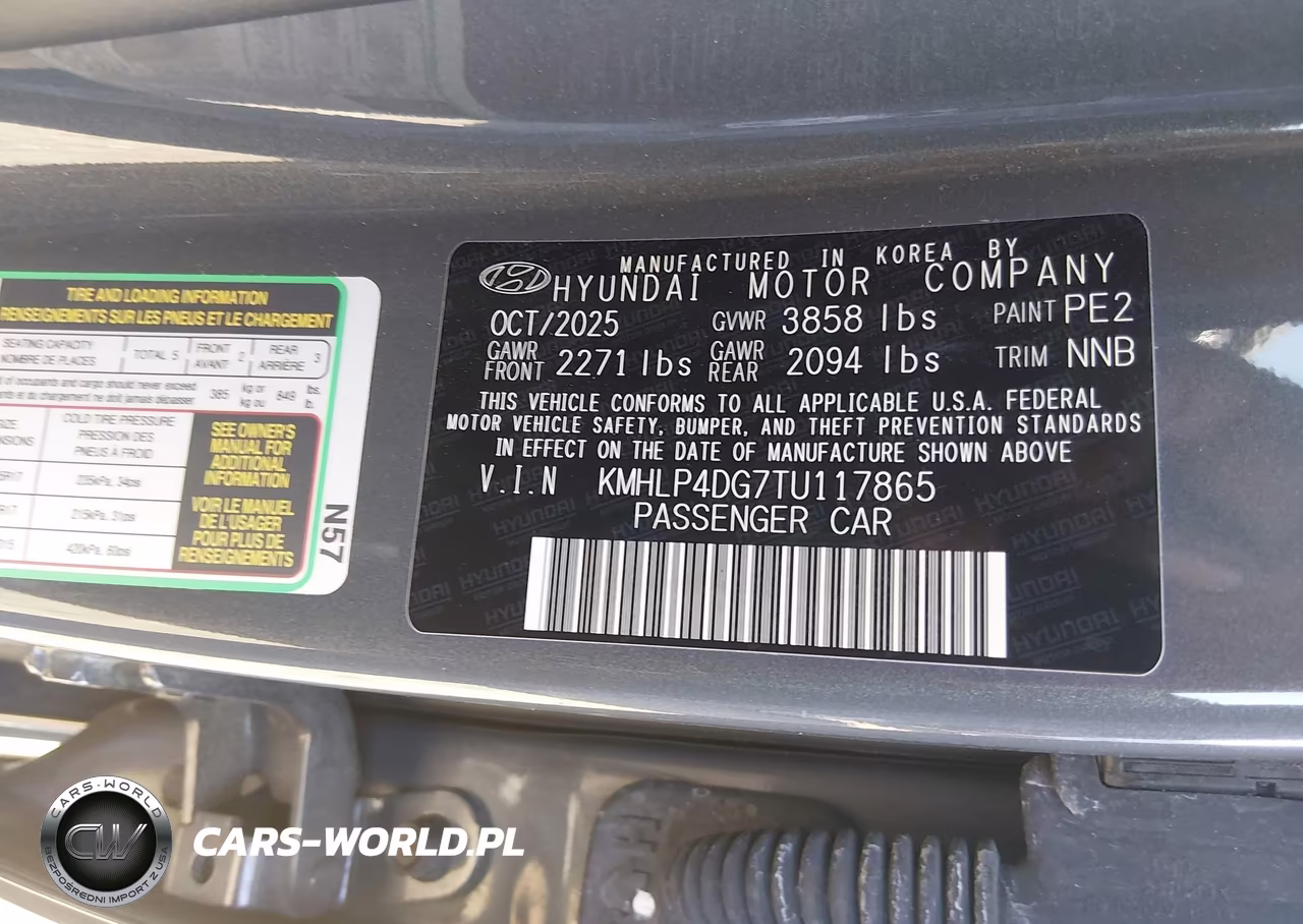 2026 Hyundai Elantra Limited VIN:KMHLP4DG7TU117865 - 9