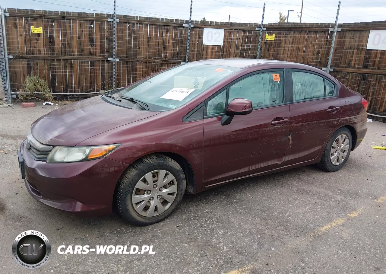2012 Honda Civic Lx VIN:2HGFB2F58CH550812 - 14