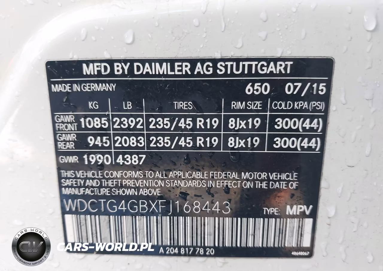 2015 Mercedes-Benz Gla 250 4Matic VIN:WDCTG4GBXFJ168443 - 9