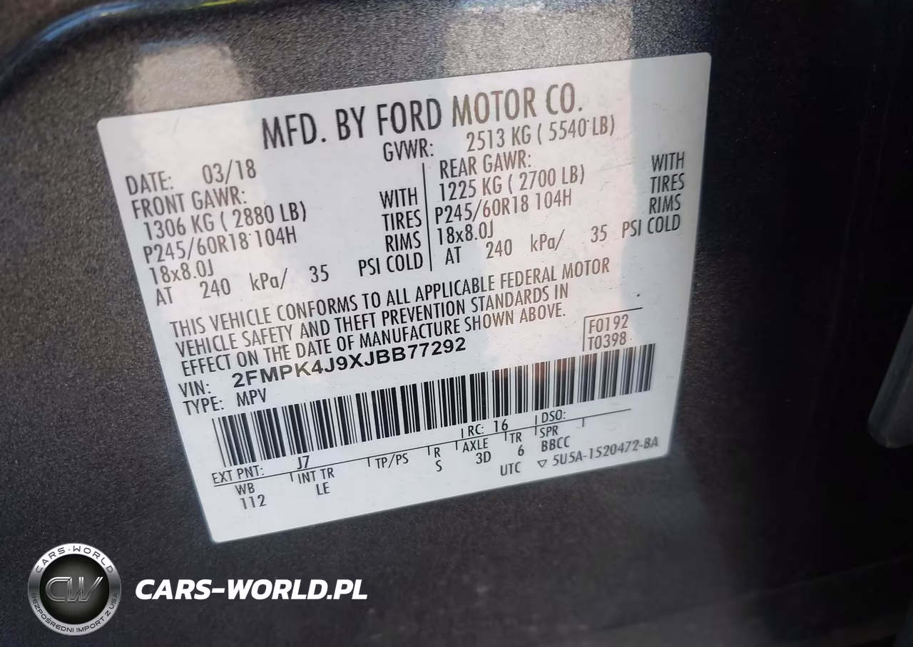 2018 Ford Edge Sel VIN:2FMPK4J9XJBB77292 - 9