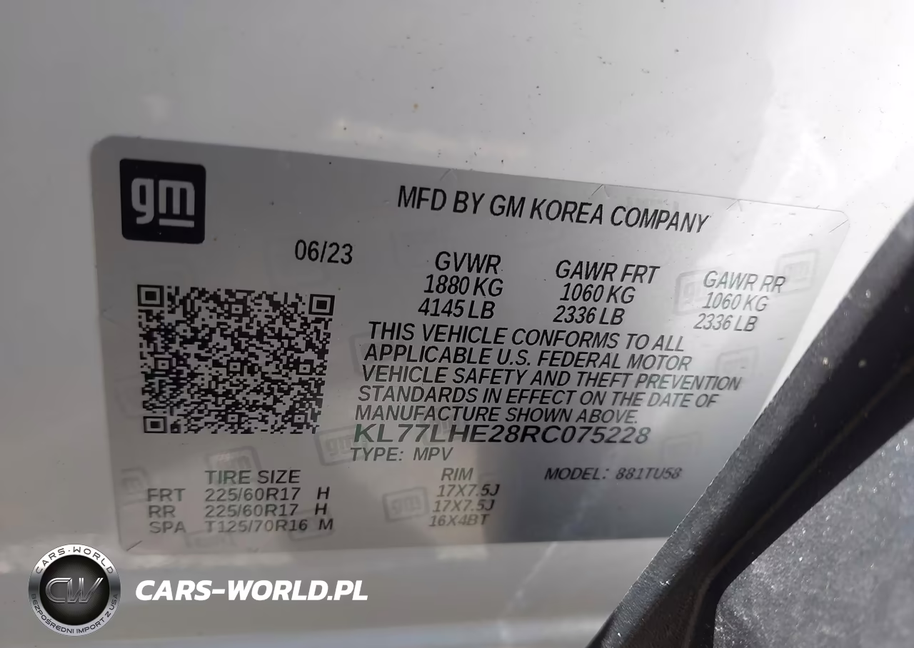 2024 Chevrolet Trax Fwd Lt VIN:KL77LHE28RC075228 - 9