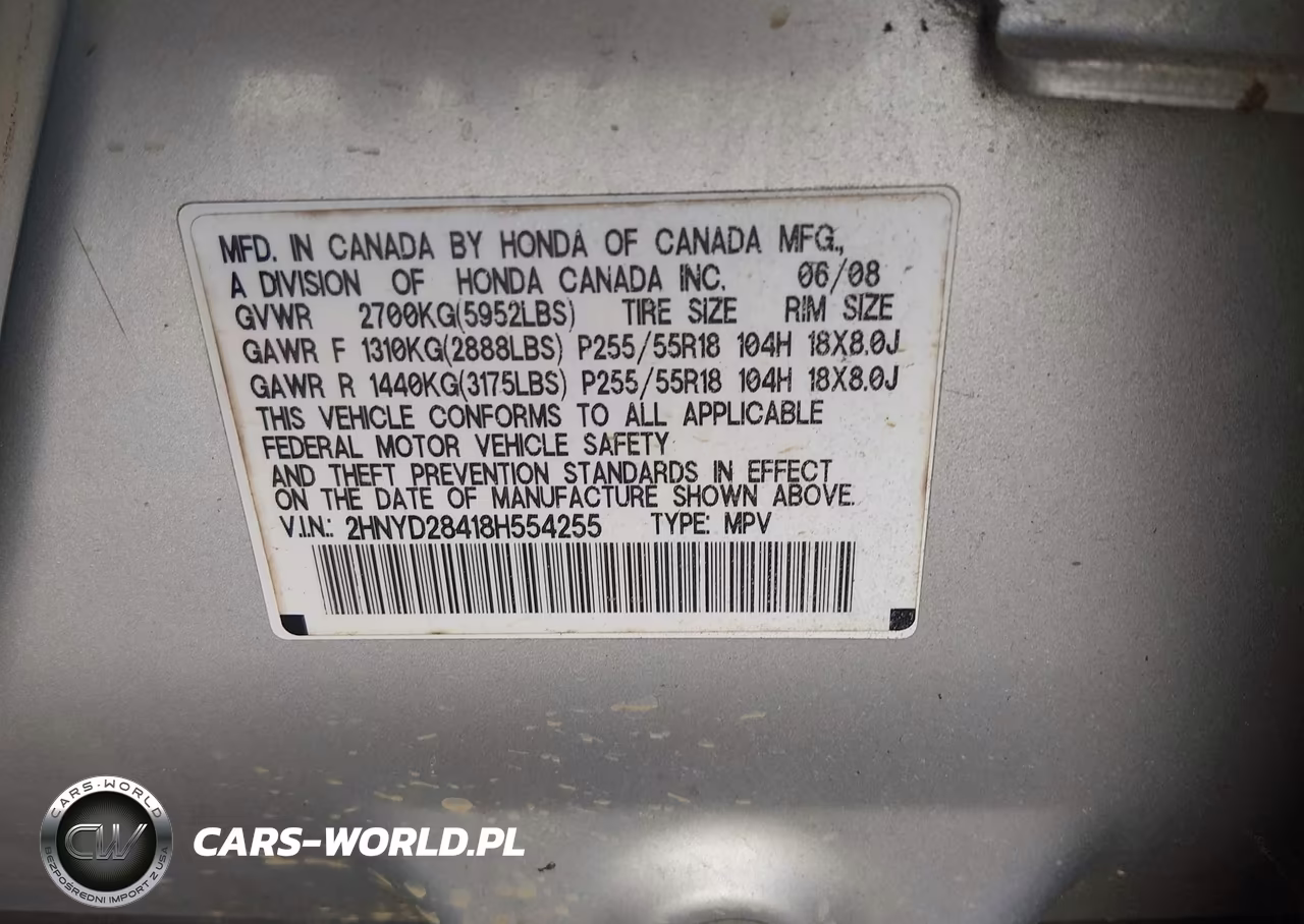 2008 Acura Mdx Technology Package VIN:2HNYD28418H554255 - 9