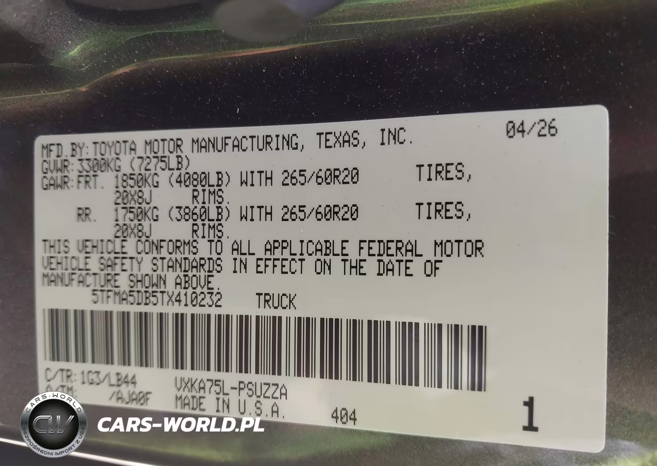 2026 Toyota Tundra 1794 Edition Crewmax 5.5' Bed VIN:5TFMA5DB5TX410232 - 9