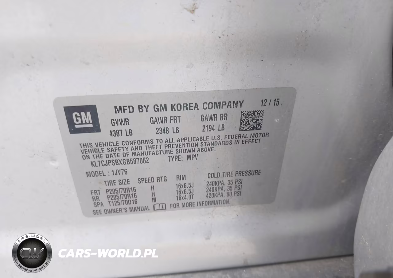 2016 Chevrolet Trax Lt VIN:KL7CJPSBXGB587062 - 9