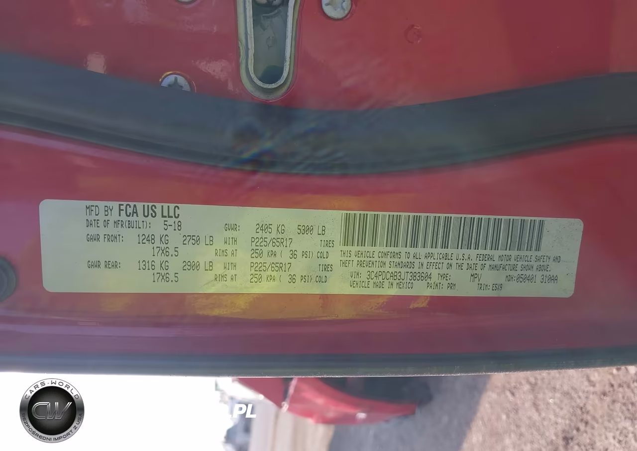 2018 Dodge Journey Se VIN:3C4PDCAB3JT383604 - 9