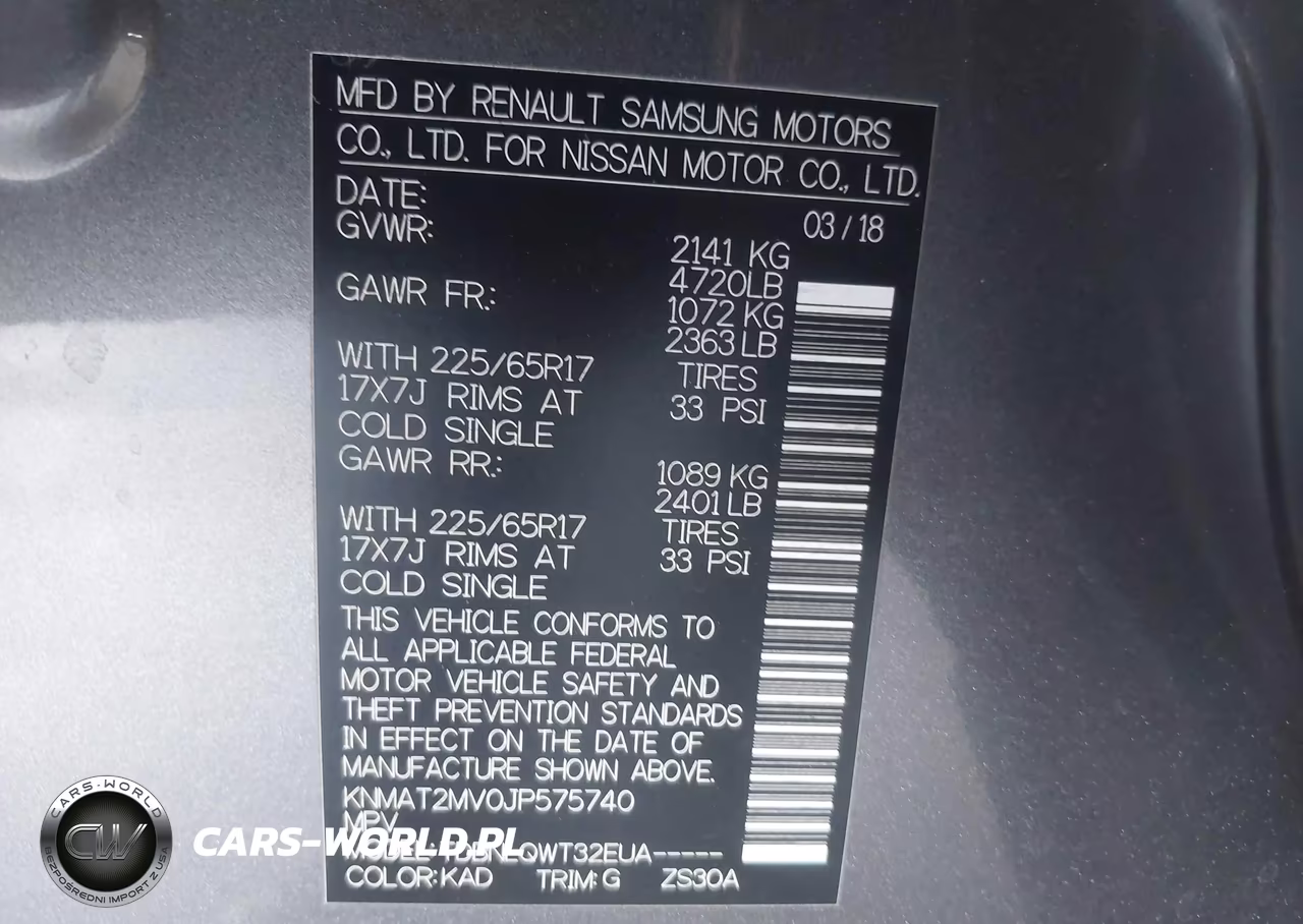 2018 Nissan Rogue Sv VIN:KNMAT2MV0JP575740 - 9