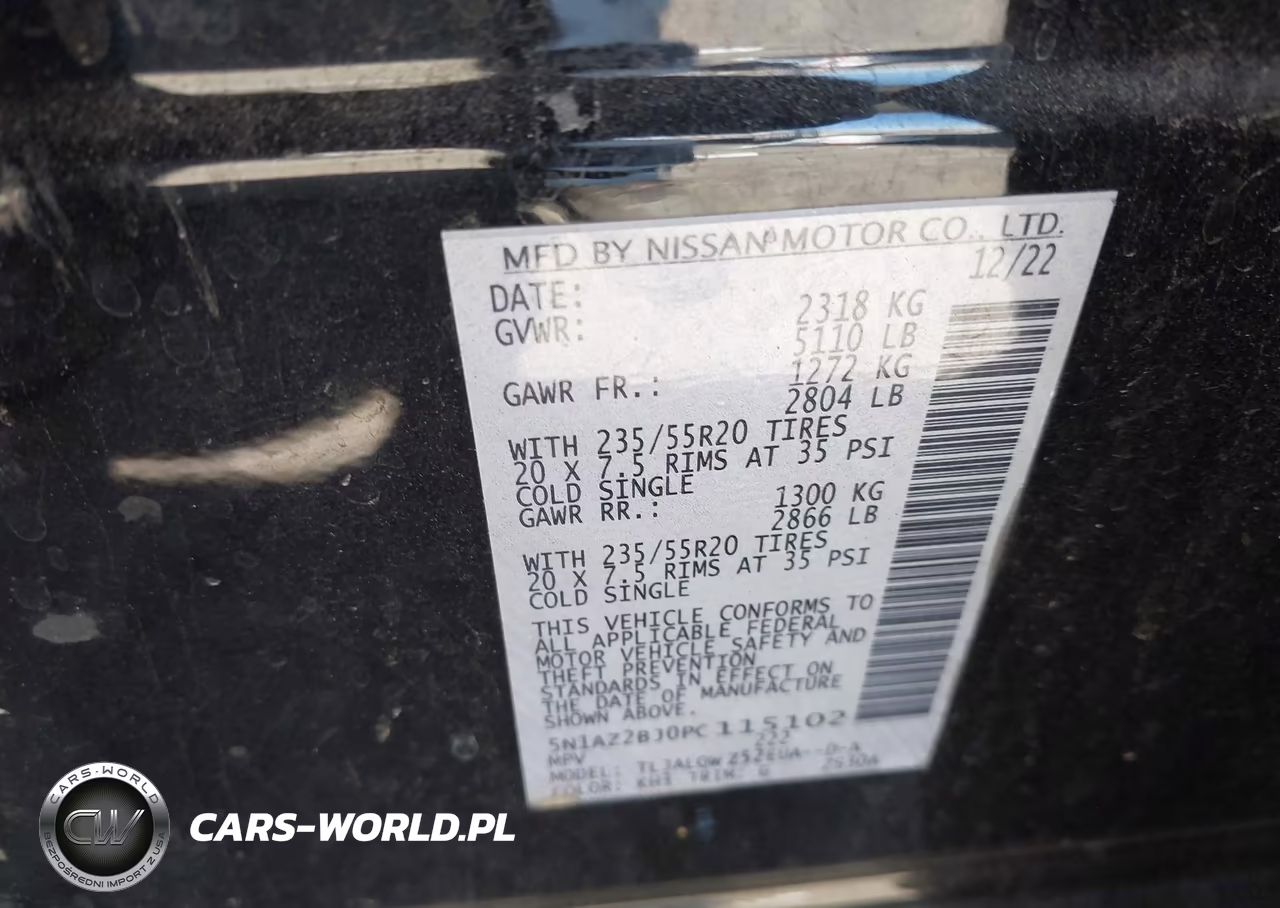 2023 Nissan Murano Sv Fwd VIN:5N1AZ2BJ0PC115102 - 9