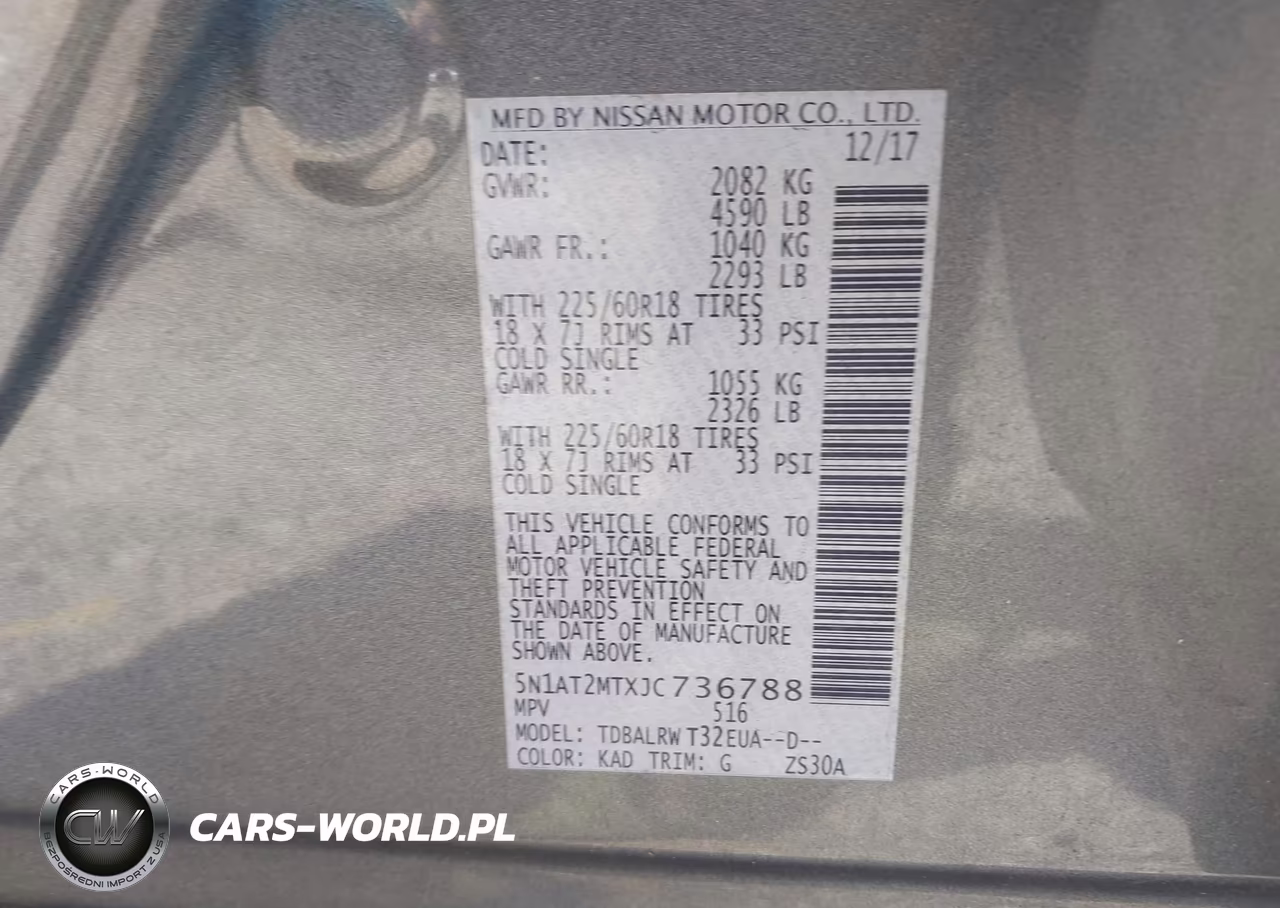 2018 Nissan Rogue Sl VIN:5N1AT2MTXJC736788 - 9