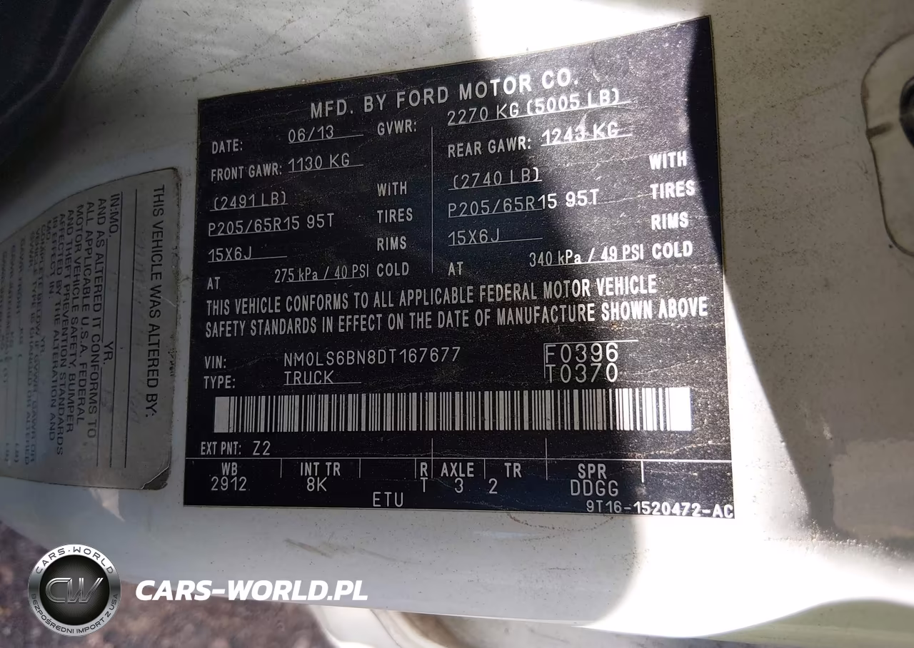 2013 Ford Transit Connect Xlt VIN:NM0LS6BN8DT167677 - 9