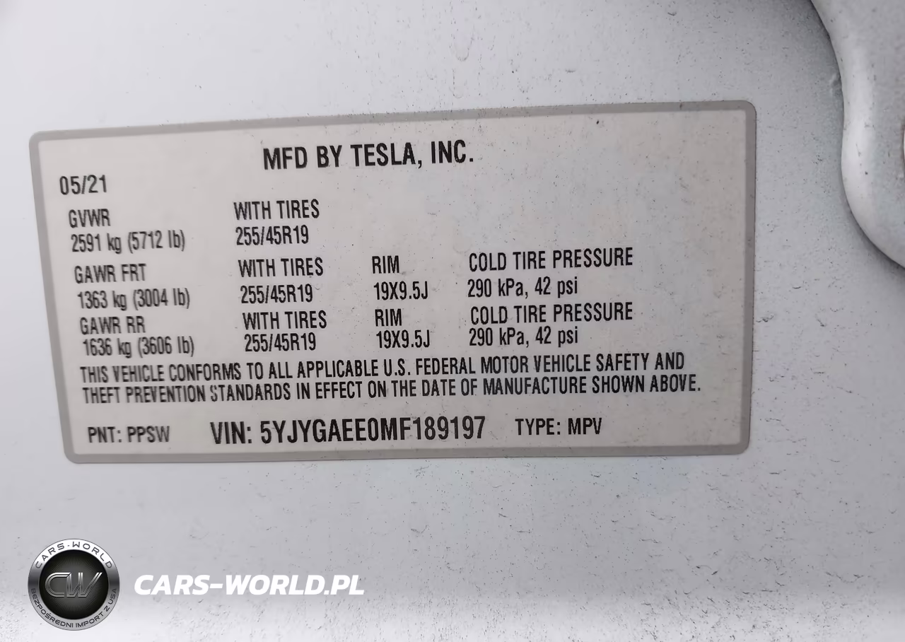 2021 Tesla Model Y Long Range Dual Motor All-Wheel Drive VIN:5YJYGAEE0MF189197 - 9