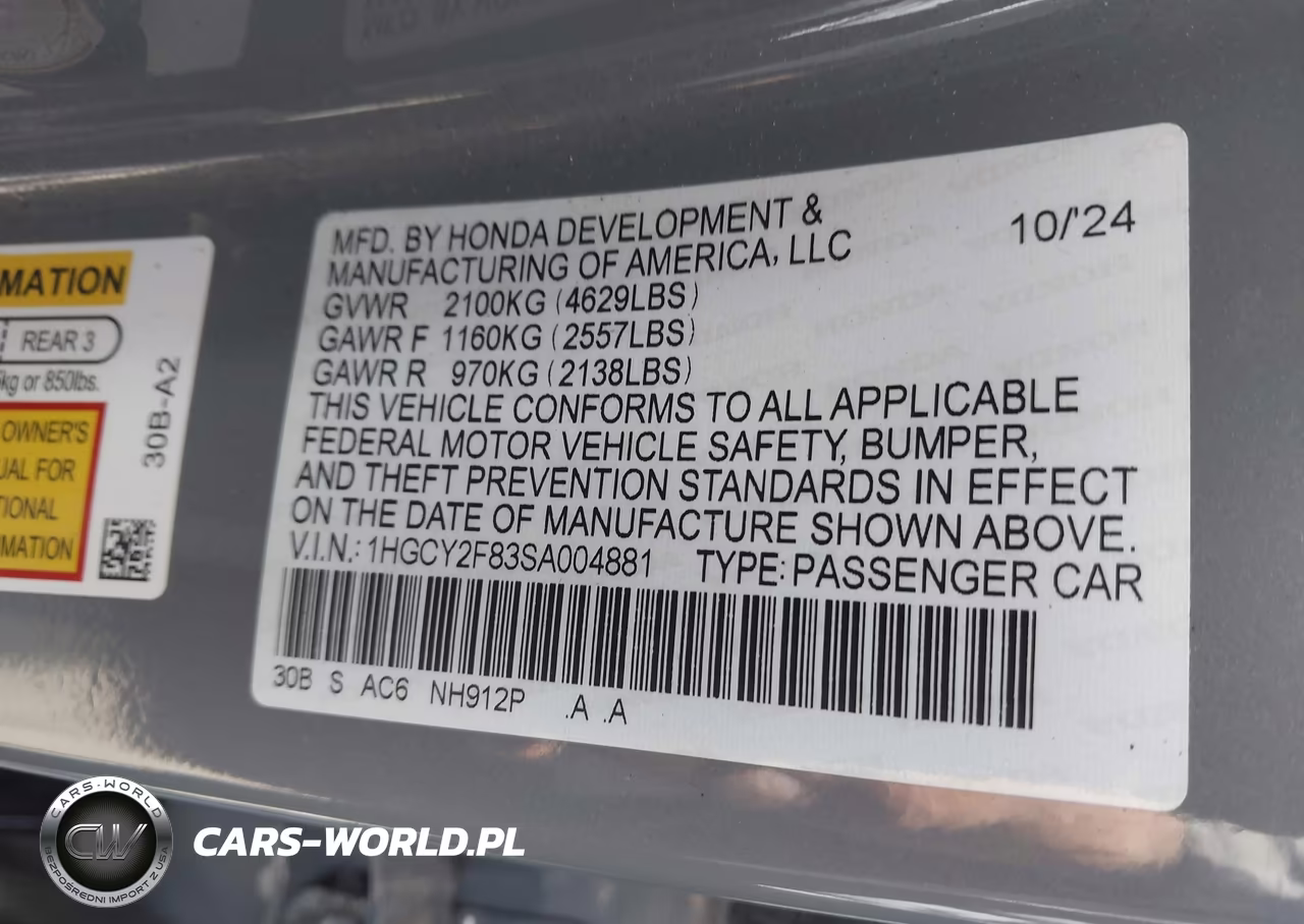 2025 Honda Accord Hybrid Touring VIN:1HGCY2F83SA004881 - 9