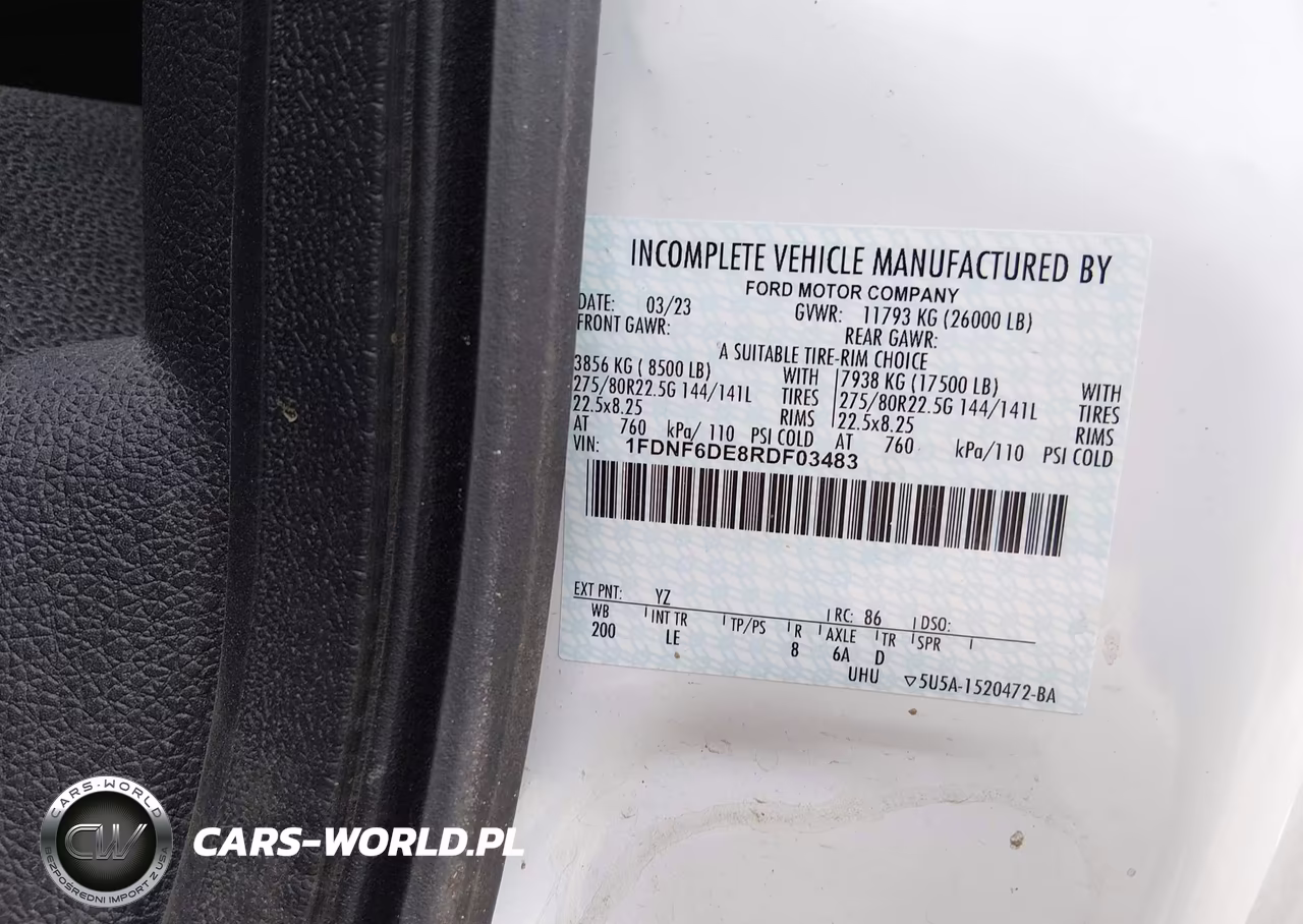 2024 Ford F-650 Diesel VIN:1FDNF6DE8RDF03483 - 9