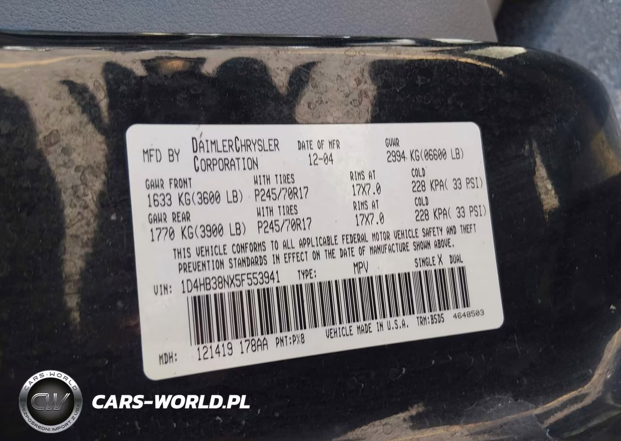 2005 Dodge Durango St VIN:1D4HB38NX5F553941 - 9