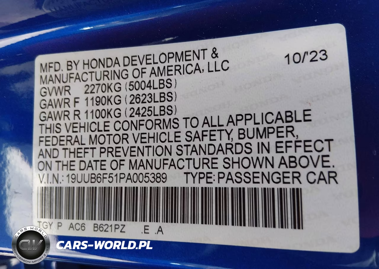 2023 Acura Tlx A-Spec Package VIN:19UUB6F51PA005389 - 9
