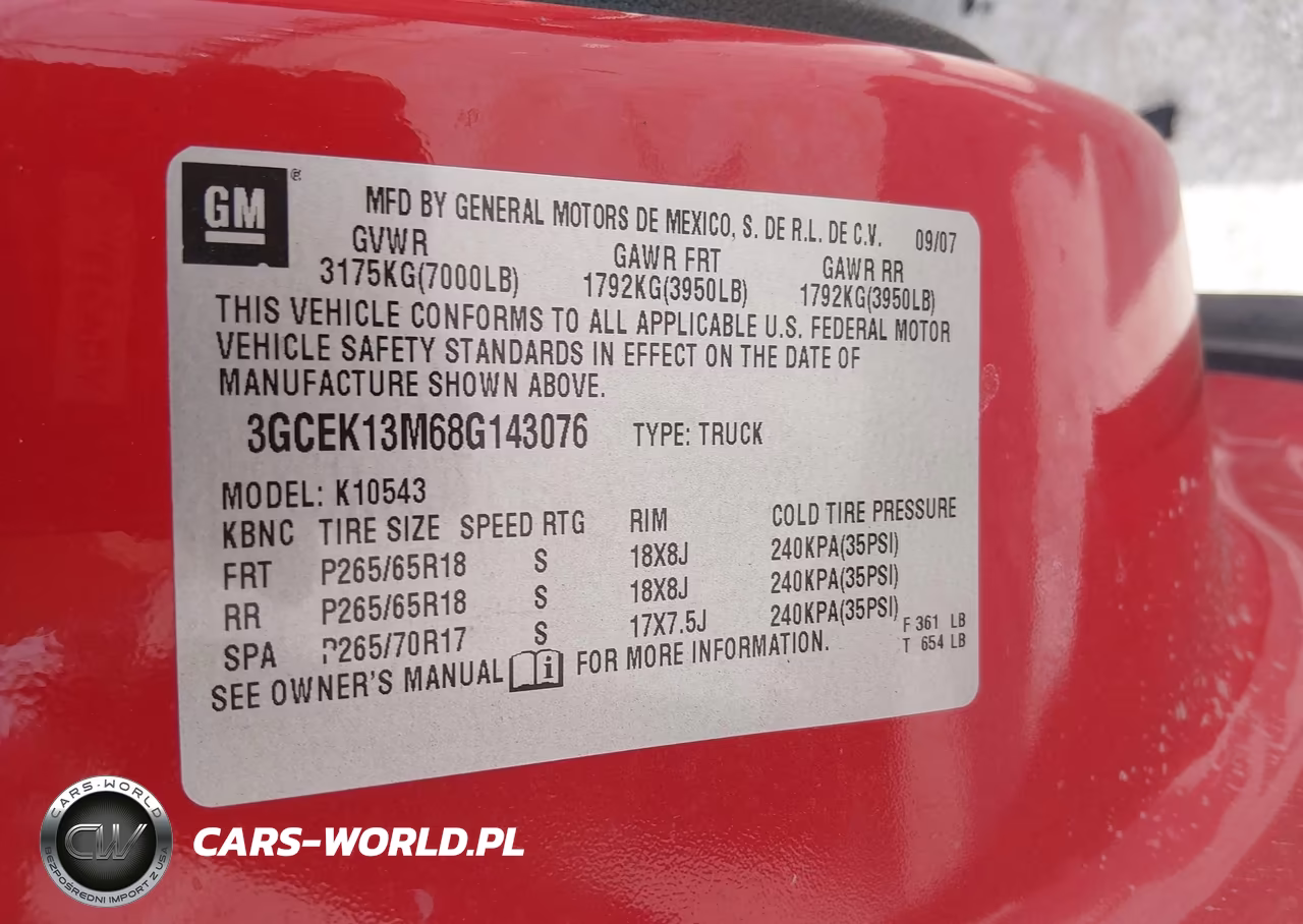 2008 Chevrolet Silverado 1500 Lt1 VIN:3GCEK13M68G143076 - 9