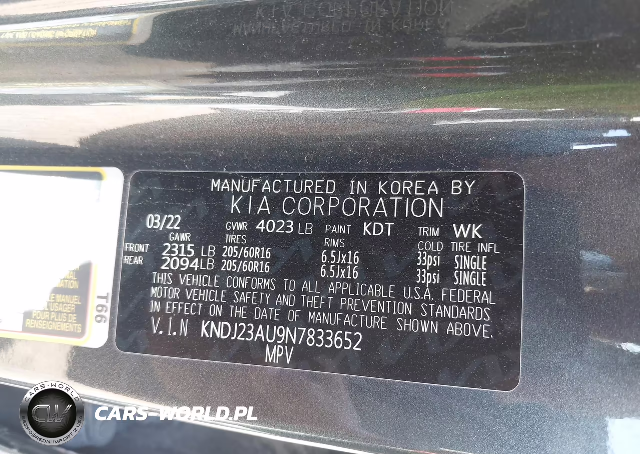 2022 Kia Soul Lx VIN:KNDJ23AU9N7833652 - 9